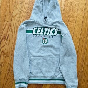 Celtics Basketball Gray Hoodie